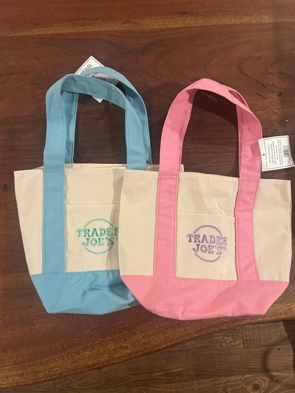 Trader Joe's Canvas Tote Bags - Two Quantity